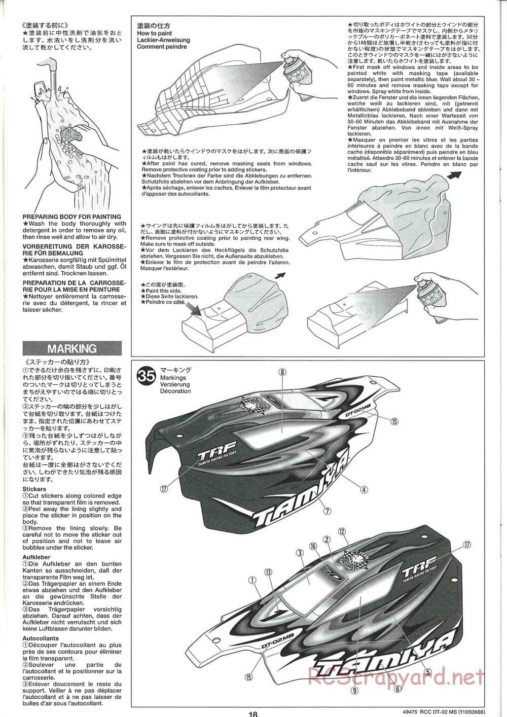 Tamiya - DT-02 MS Chassis - Manual - Page 19