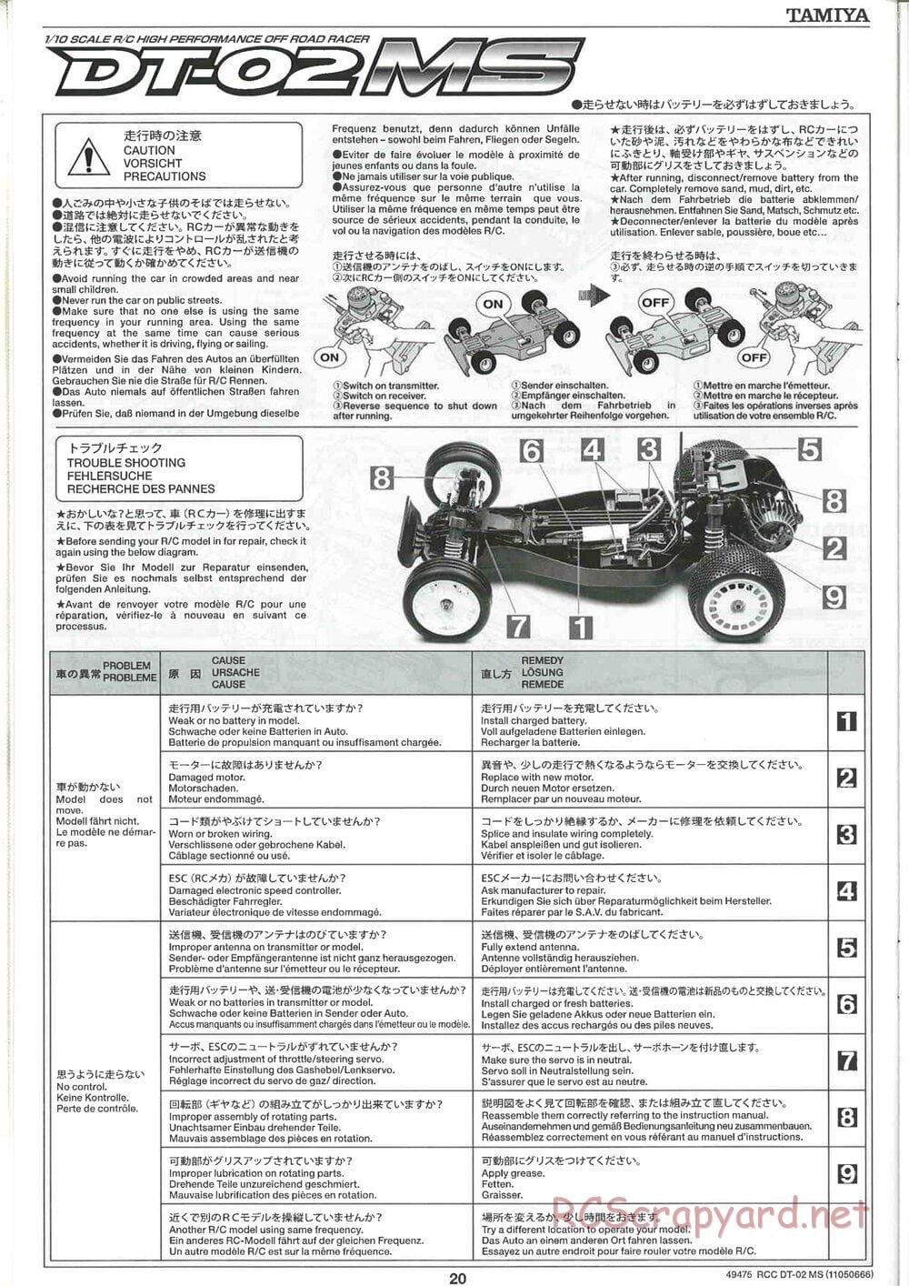 Tamiya - DT-02 MS Chassis - Manual - Page 21