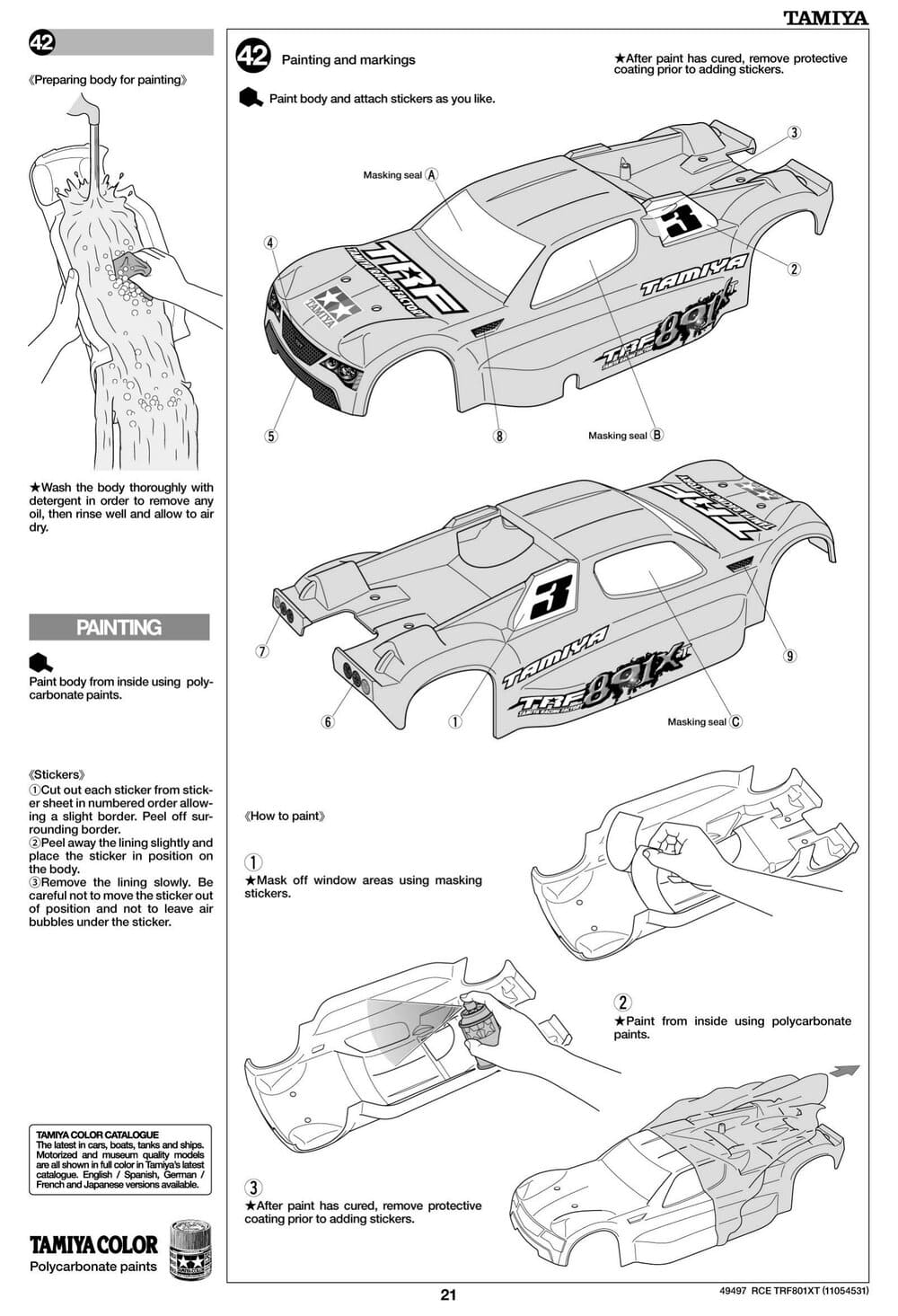 Tamiya - TRF801Xt Performance Package Version Chassis - Manual - Page 21