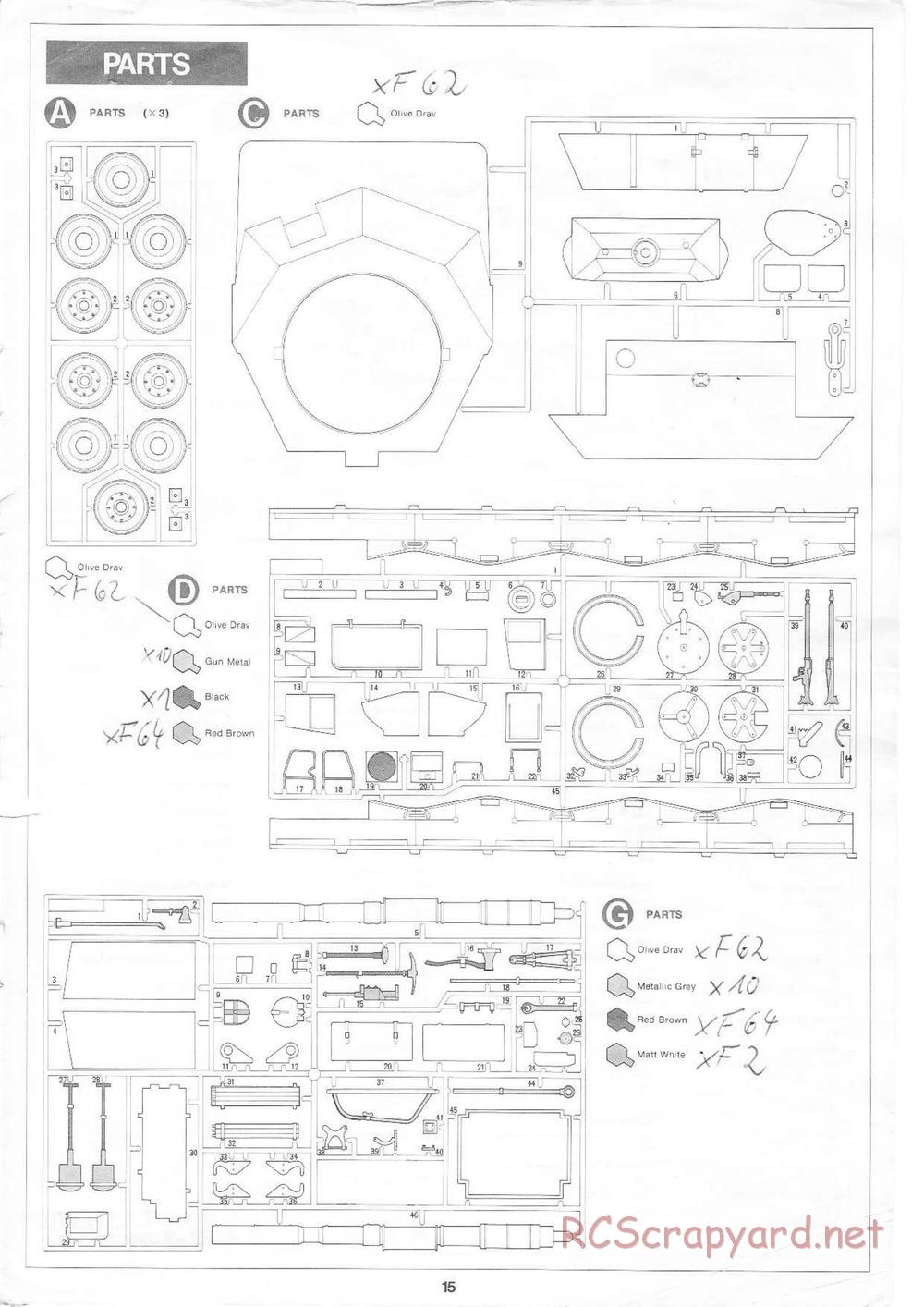 Tamiya - Leopard A4 - 1/16 Scale Chassis - Manual - Page 15
