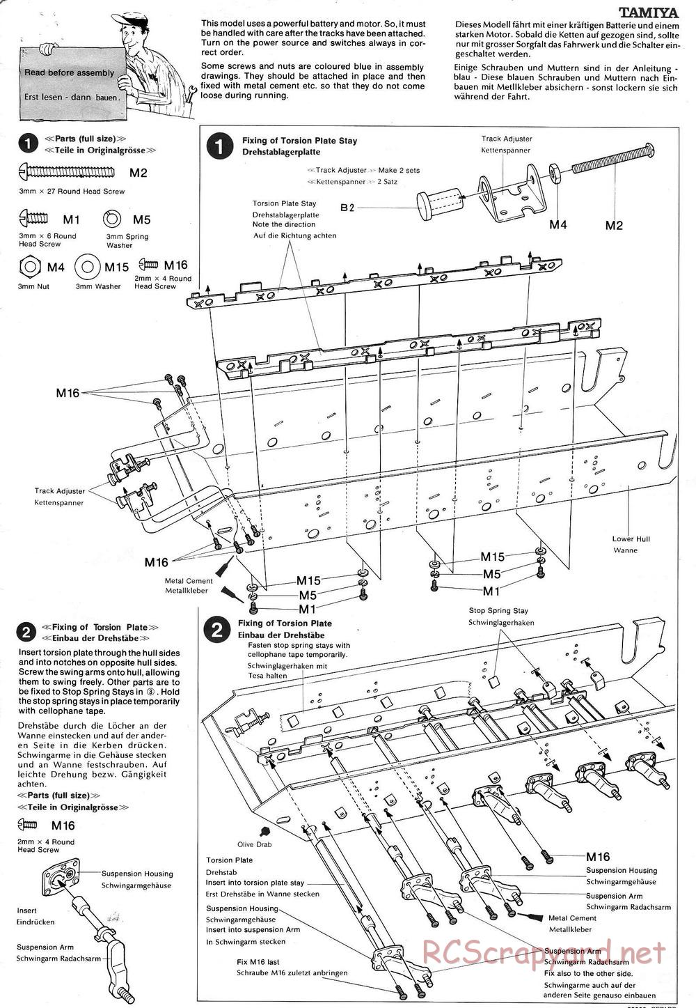 Tamiya - Flakpanzer Gepard - 1/16 Scale Chassis - Manual - Page 3