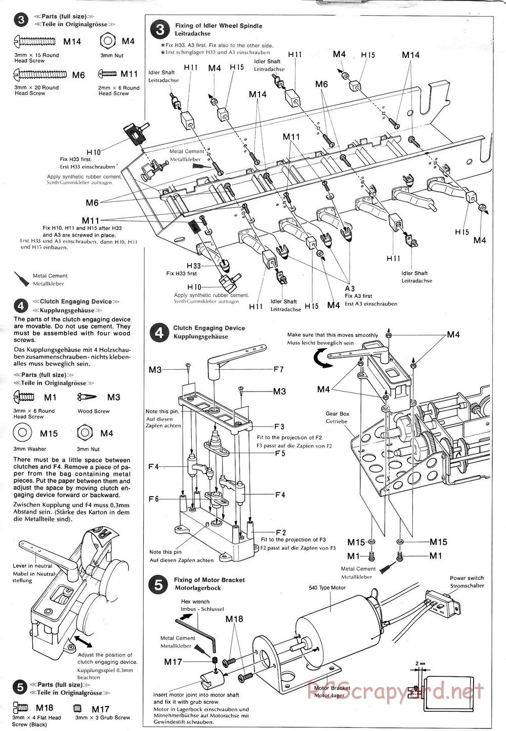 Tamiya - Flakpanzer Gepard - 1/16 Scale Chassis - Manual - Page 4