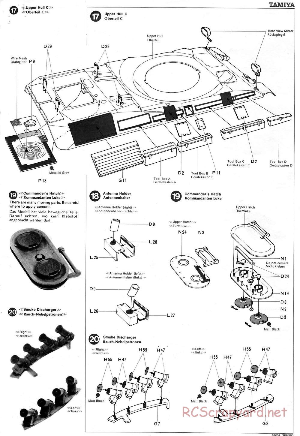 Tamiya - Flakpanzer Gepard - 1/16 Scale Chassis - Manual - Page 9