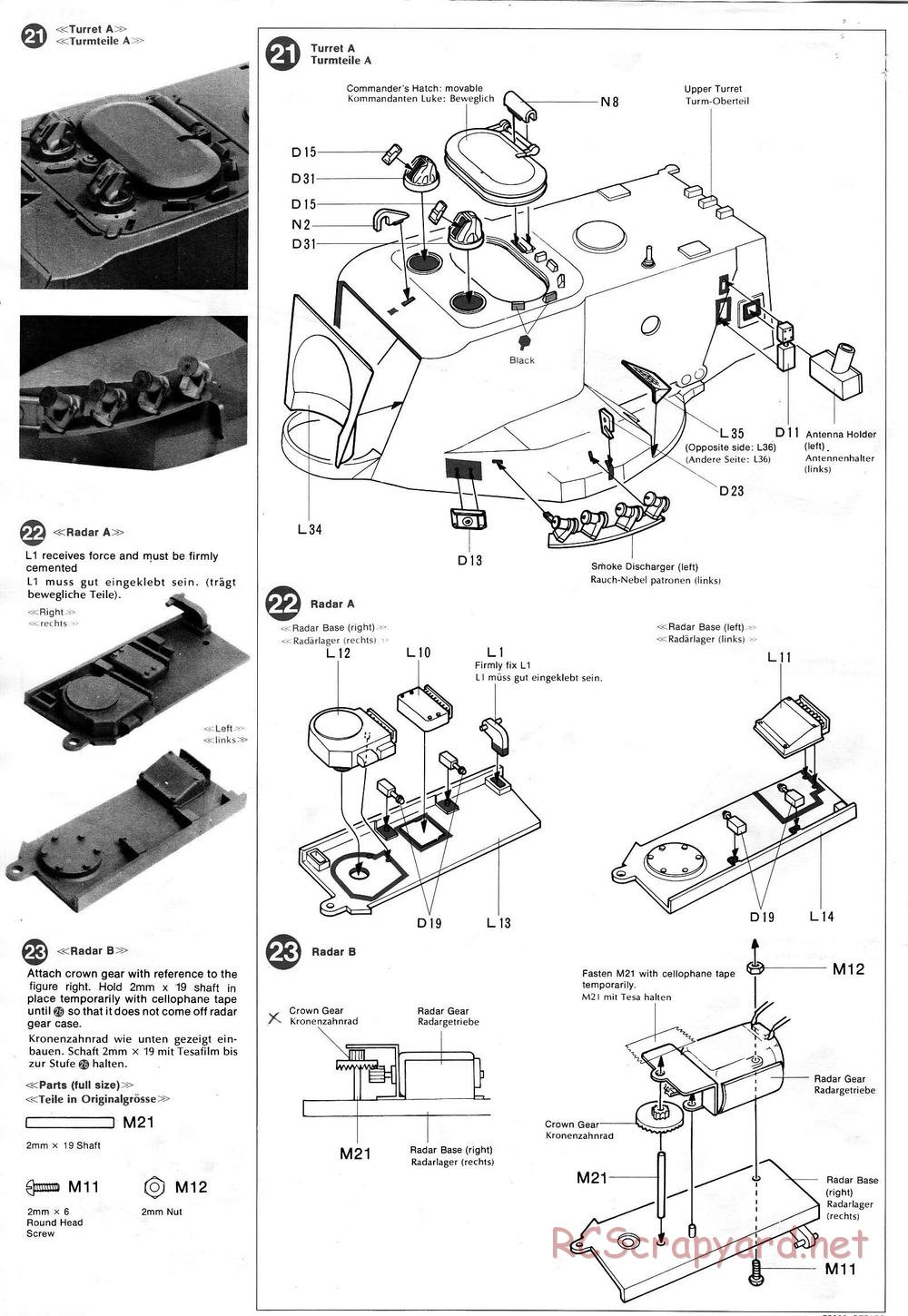 Tamiya - Flakpanzer Gepard - 1/16 Scale Chassis - Manual - Page 10