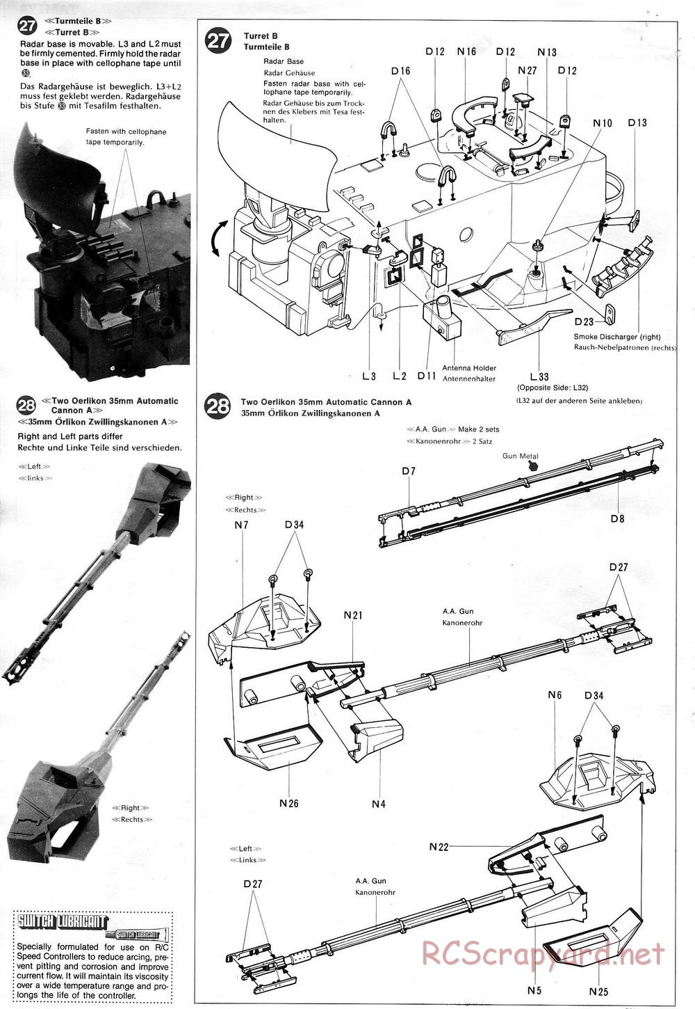 Tamiya - Flakpanzer Gepard - 1/16 Scale Chassis - Manual - Page 12