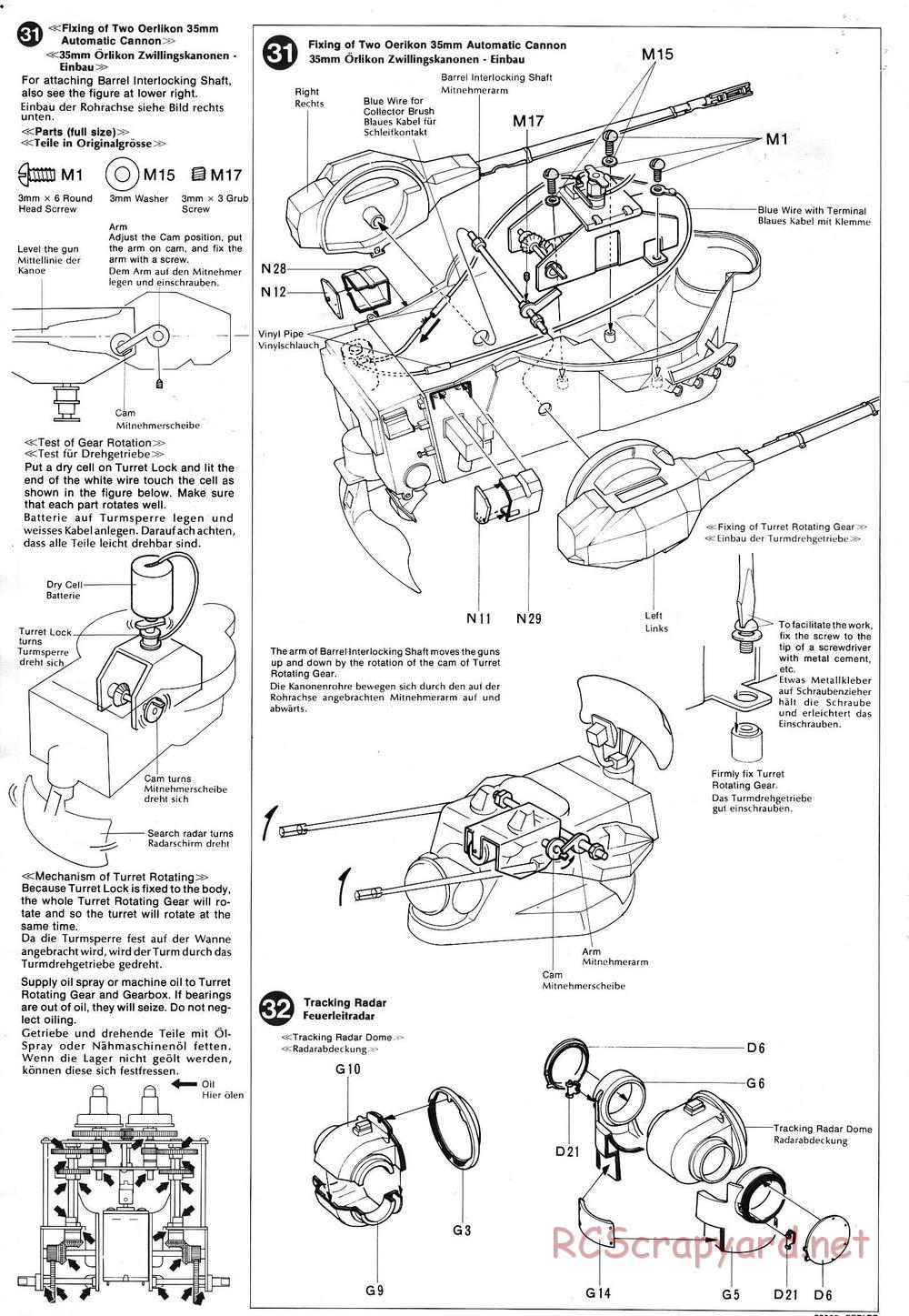 Tamiya - Flakpanzer Gepard - 1/16 Scale Chassis - Manual - Page 14