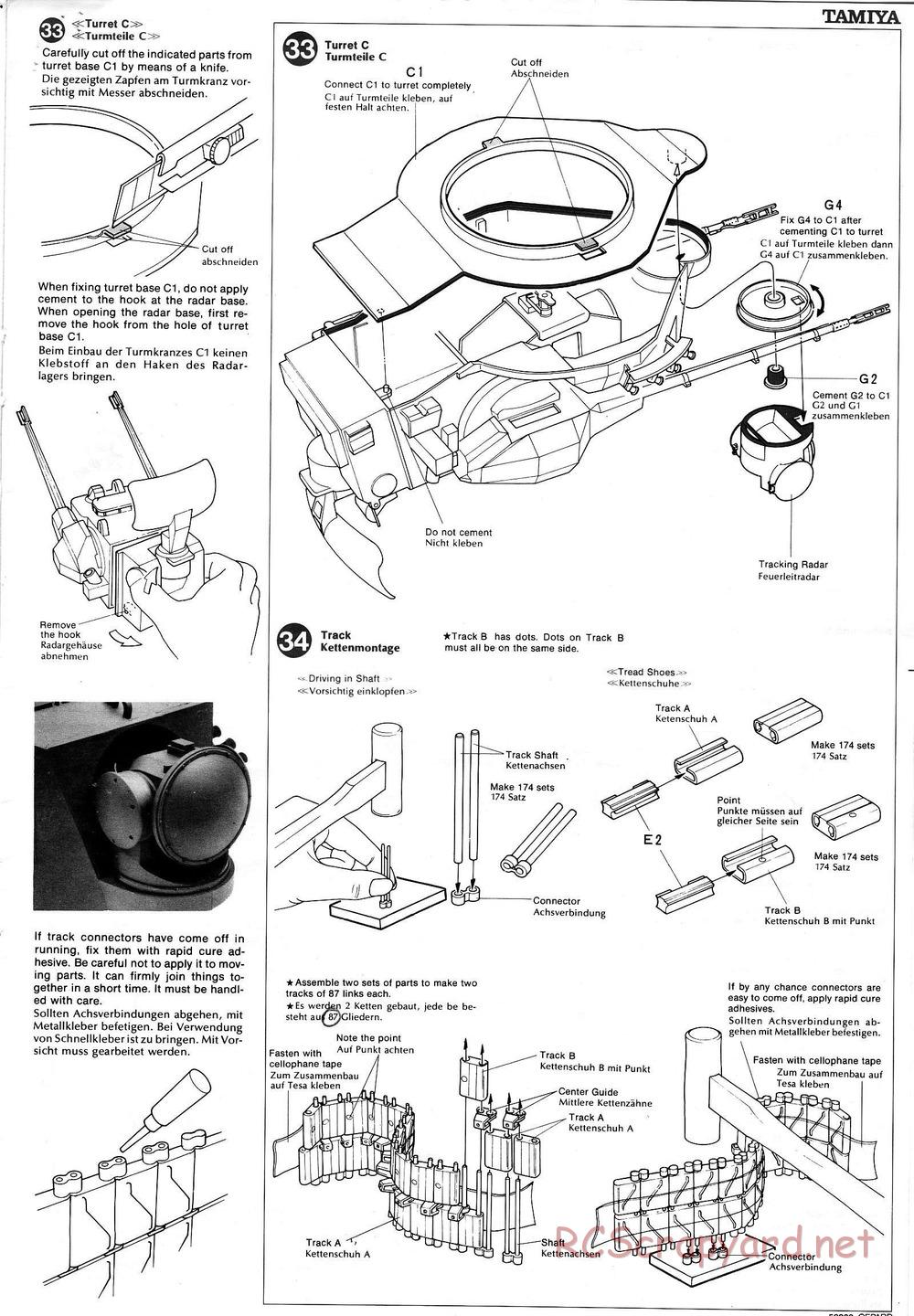 Tamiya - Flakpanzer Gepard - 1/16 Scale Chassis - Manual - Page 15