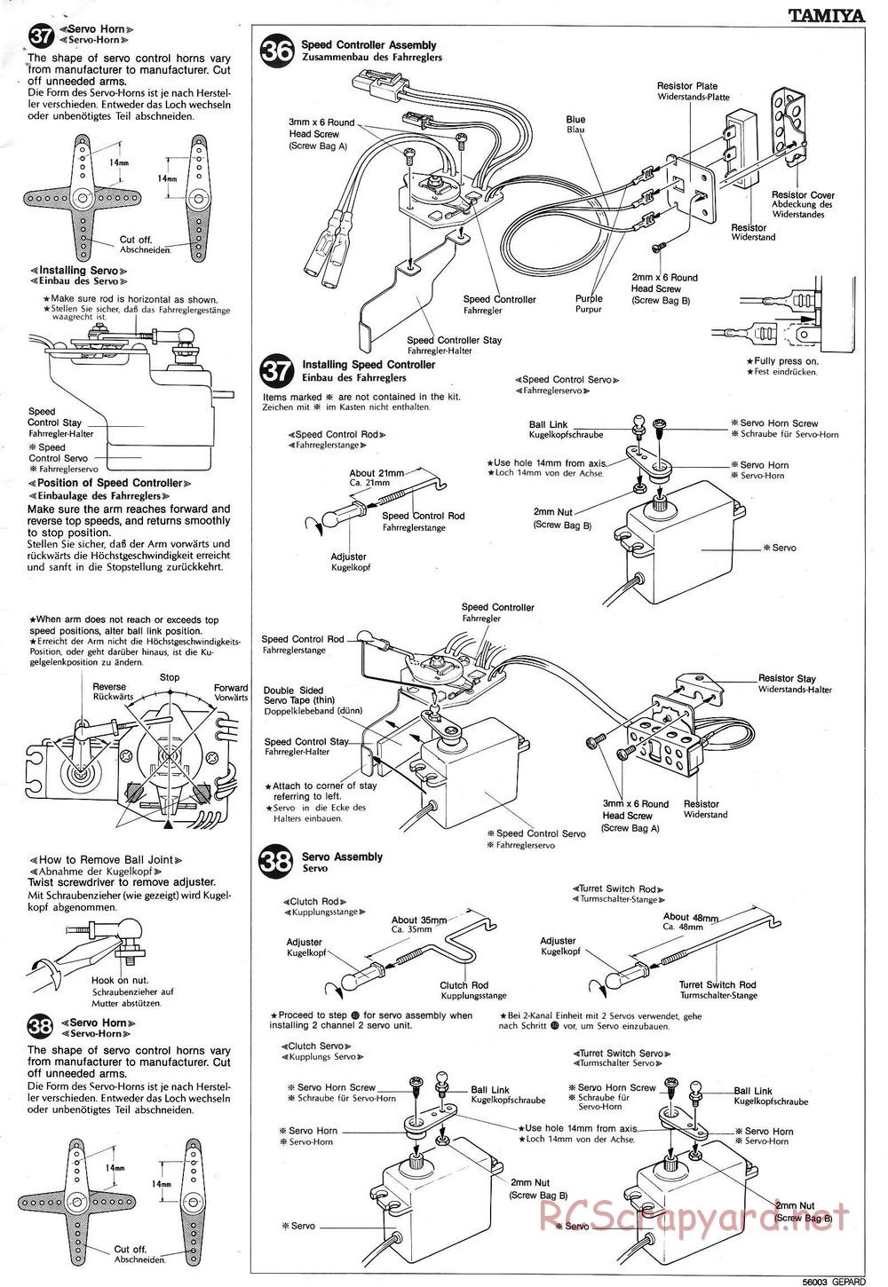 Tamiya - Flakpanzer Gepard - 1/16 Scale Chassis - Manual - Page 17