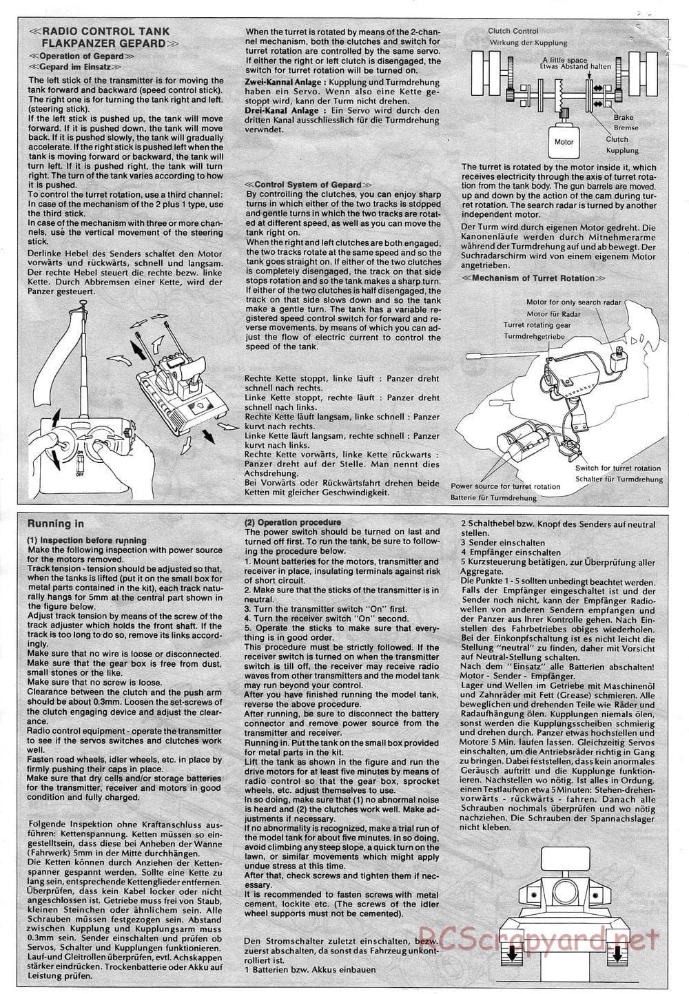 Tamiya - Flakpanzer Gepard - 1/16 Scale Chassis - Manual - Page 20