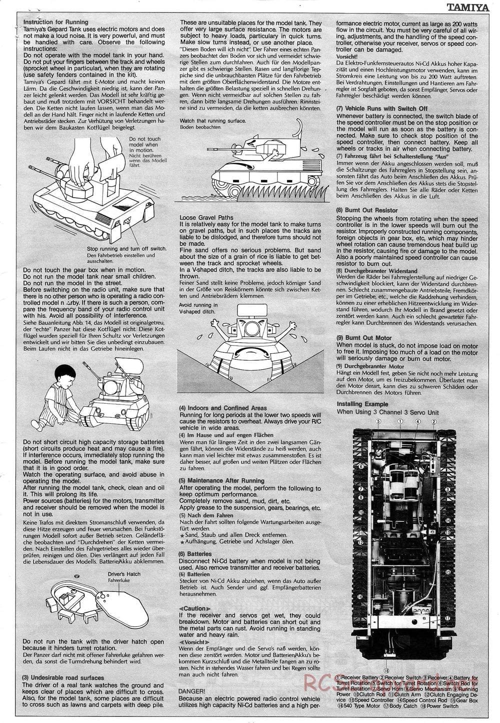 Tamiya - Flakpanzer Gepard - 1/16 Scale Chassis - Manual - Page 21