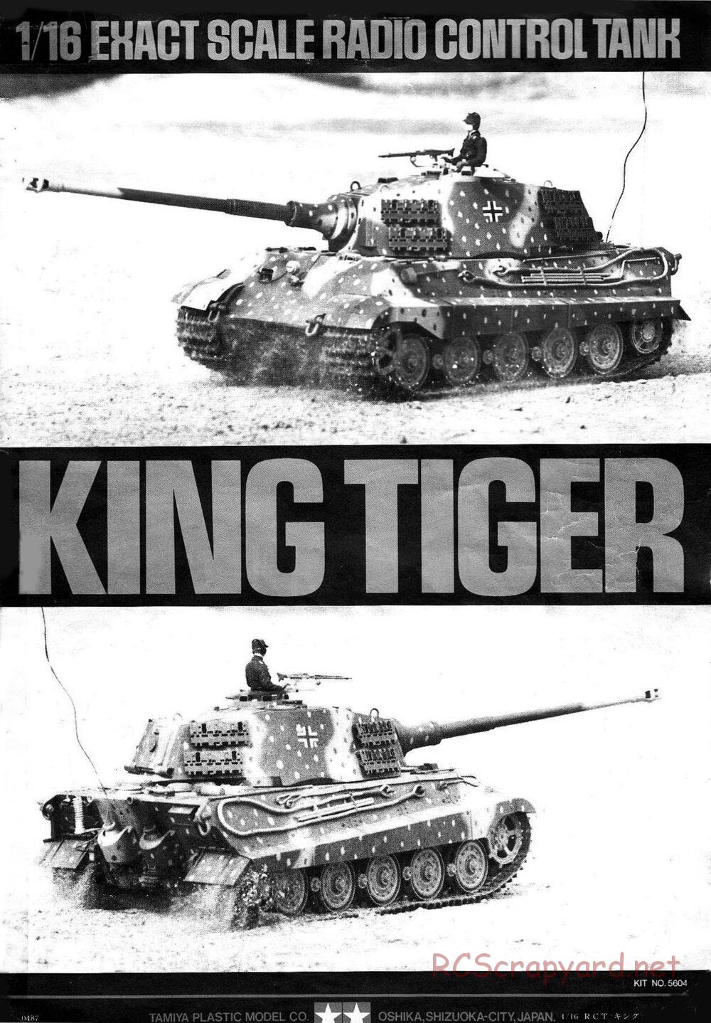 Tamiya - King Tiger (Production Turret) - 1/16 Scale Chassis - Manual - Page 1