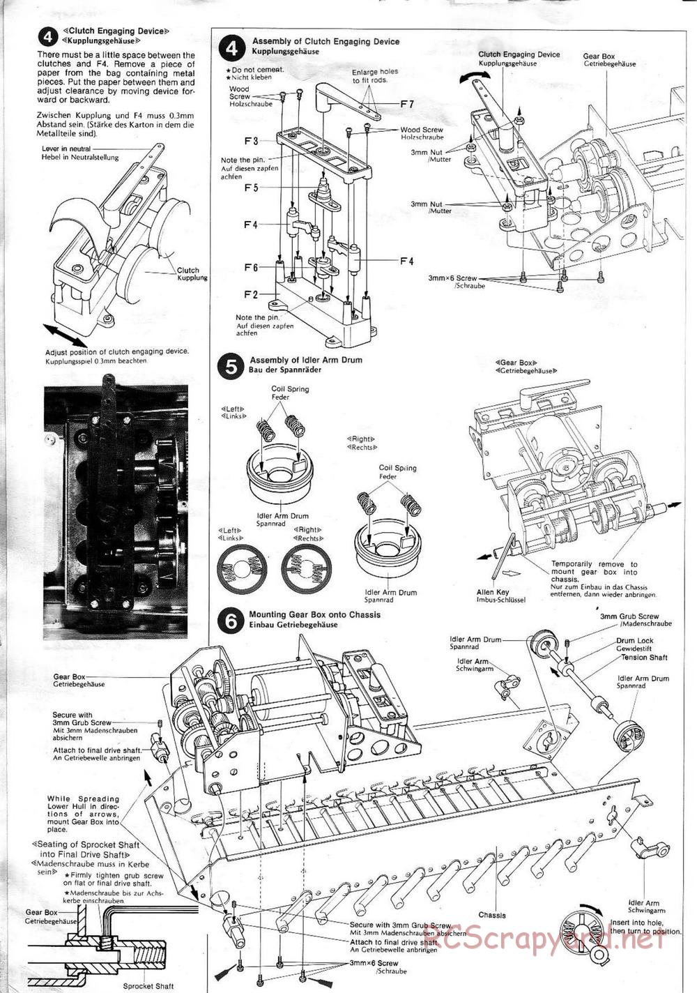 Tamiya - King Tiger (Production Turret) - 1/16 Scale Chassis - Manual - Page 4