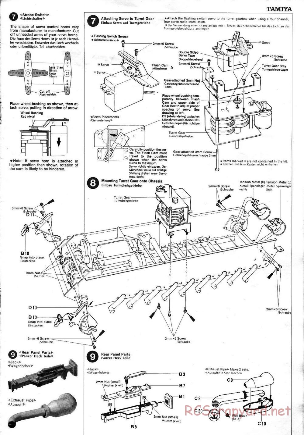 Tamiya - King Tiger (Production Turret) - 1/16 Scale Chassis - Manual - Page 5