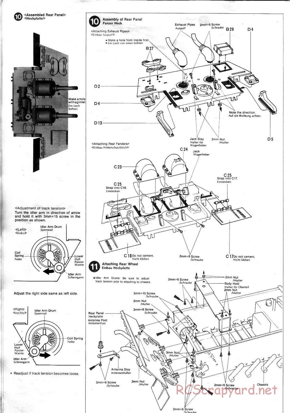 Tamiya - King Tiger (Production Turret) - 1/16 Scale Chassis - Manual - Page 6