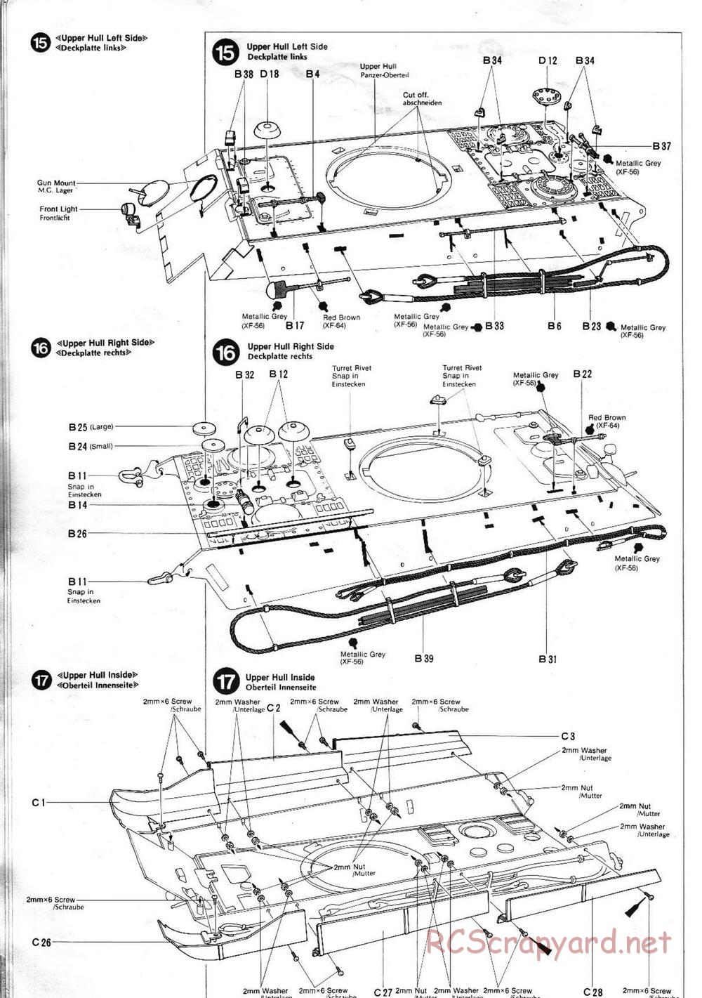 Tamiya - King Tiger (Production Turret) - 1/16 Scale Chassis - Manual - Page 8