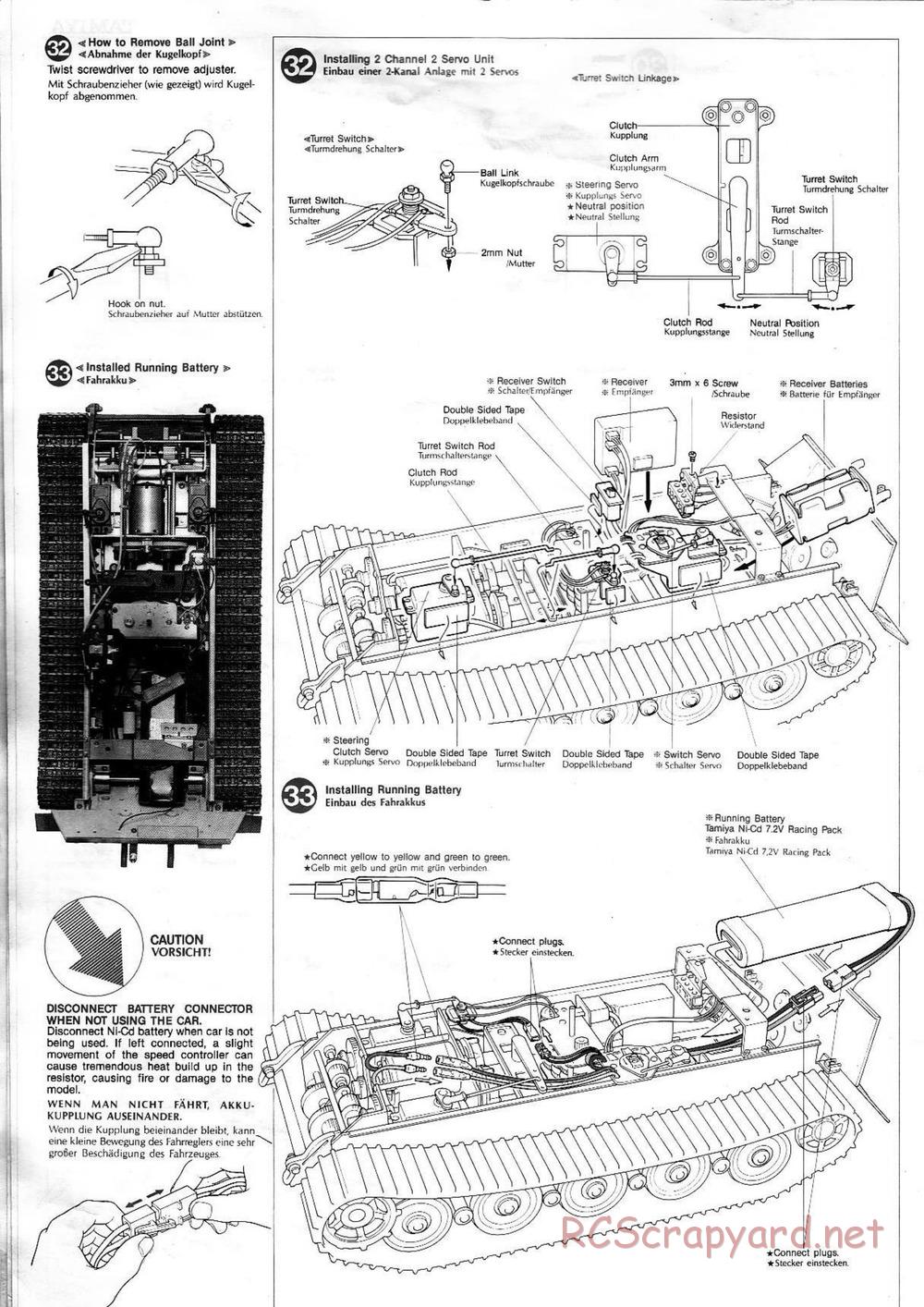 Tamiya - King Tiger (Production Turret) - 1/16 Scale Chassis - Manual - Page 14