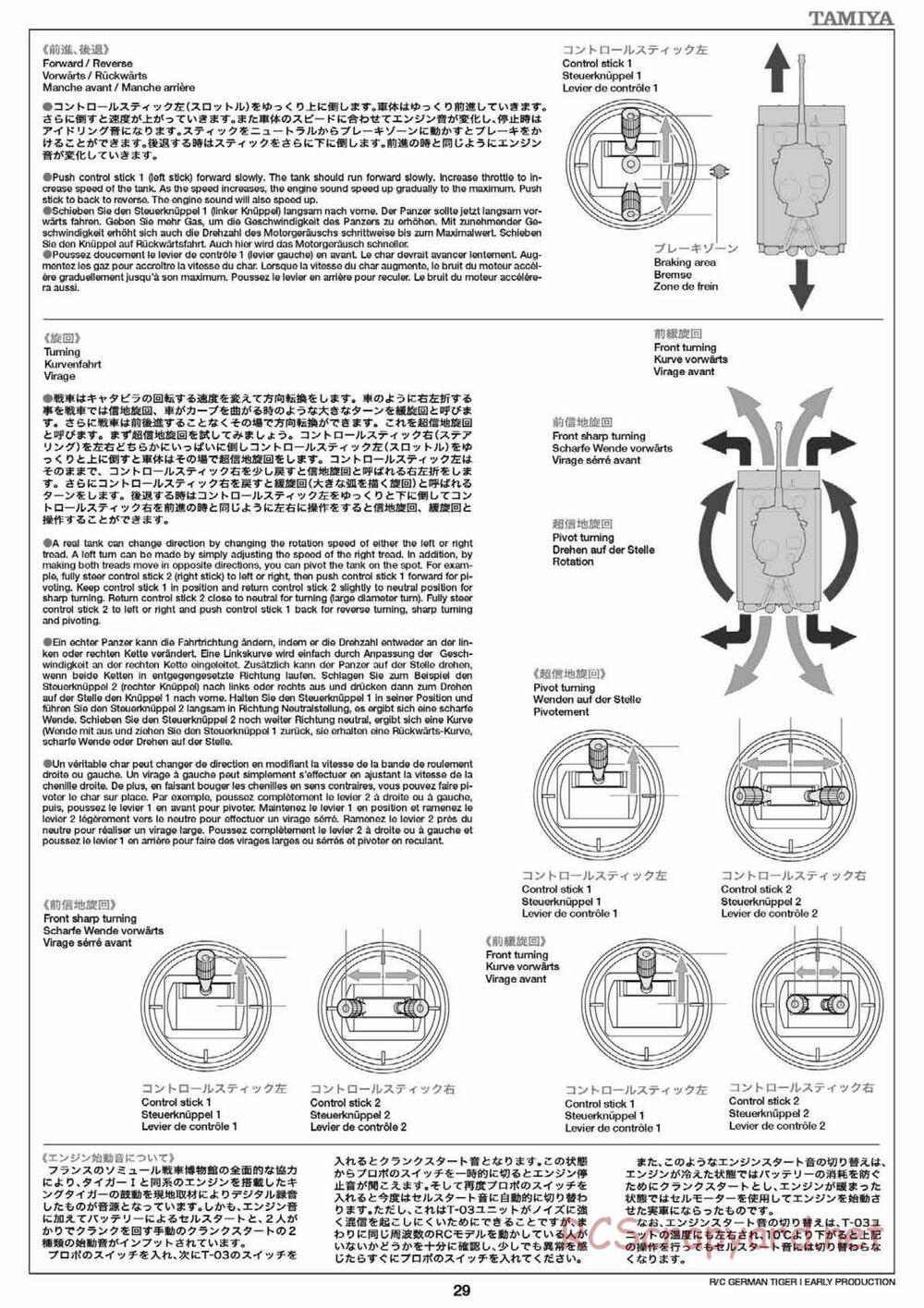 Tamiya - Tiger I Early Production - 1/16 Scale Chassis - Manual - Page 29