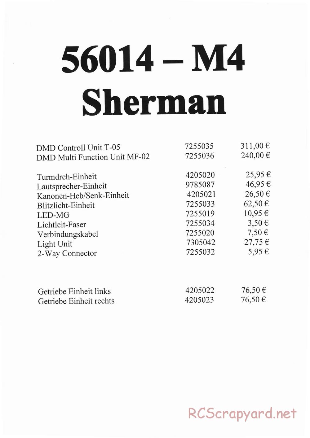 Tamiya - M4 Sherman 105mm Howitzer - 1/16 Scale Chassis - Manual - Page 40