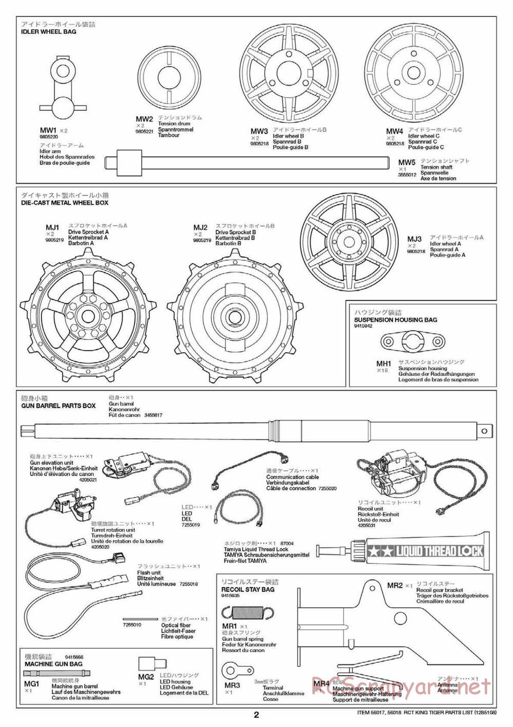 Tamiya - King Tiger - 1/16 Scale Chassis - Manual - Page 30