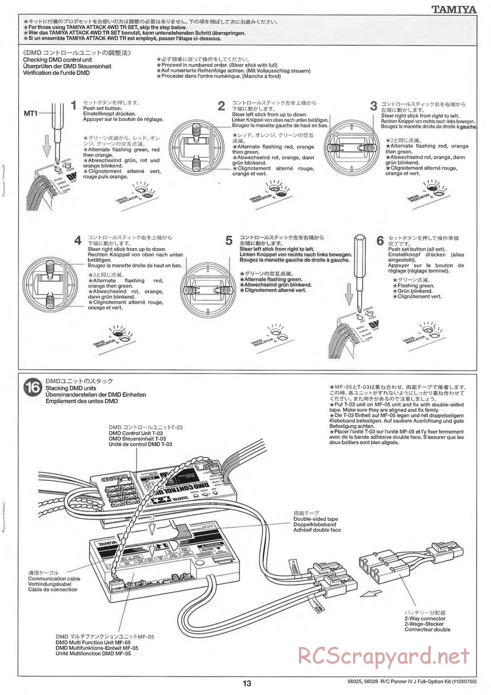 Tamiya - Panzerkampfwagen IV Ausf.J - 1/16 Scale Chassis - Manual - Page 13