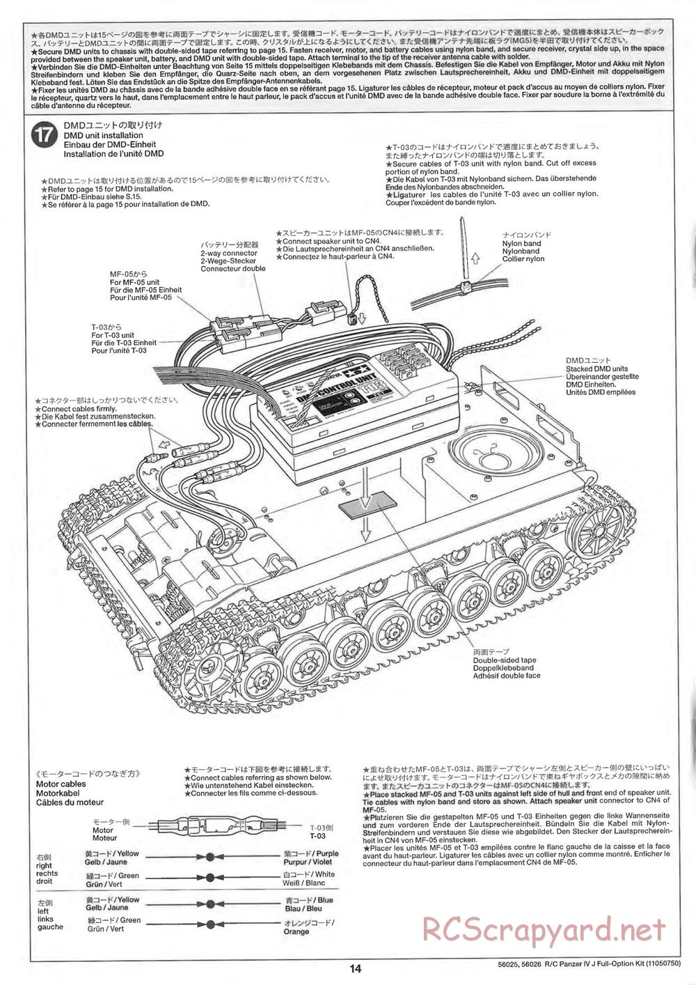 Tamiya - Panzerkampfwagen IV Ausf.J - 1/16 Scale Chassis - Manual - Page 14