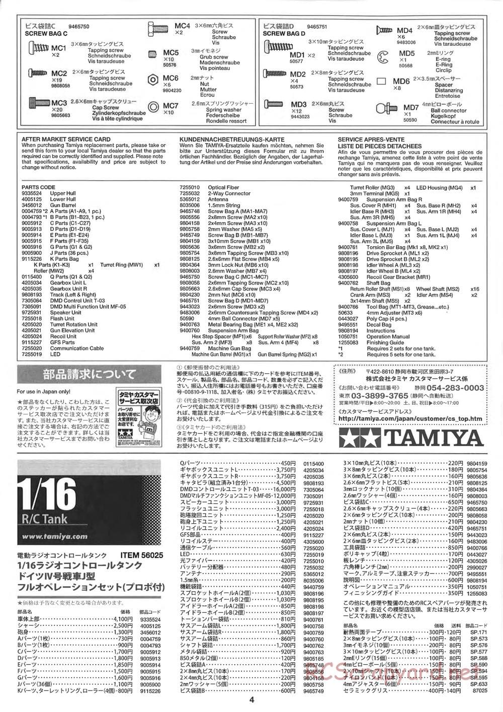 Tamiya - Panzerkampfwagen IV Ausf.J - 1/16 Scale Chassis - Manual - Page 28