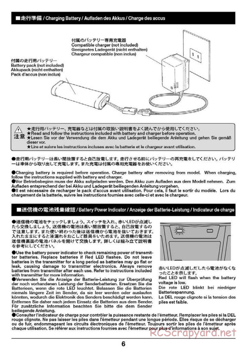 Tamiya - Russian Heavy Tank JS-2 1944 ChKZ - 1/16 Scale Chassis - Operation Manual - Page 6