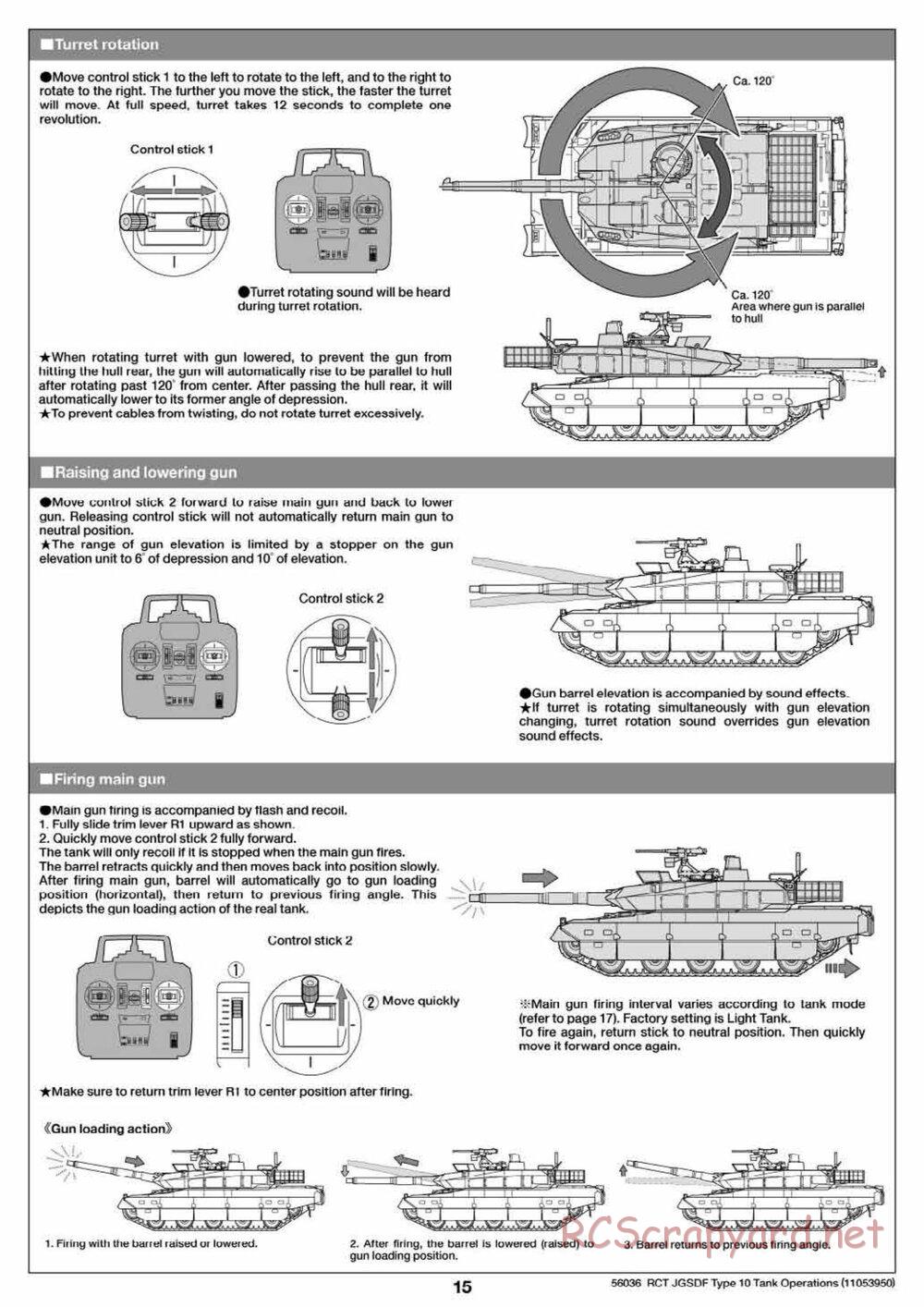 Tamiya - JGSDF Type 10 Tank - 1/16 Scale Chassis - Operation Manual - Page 5