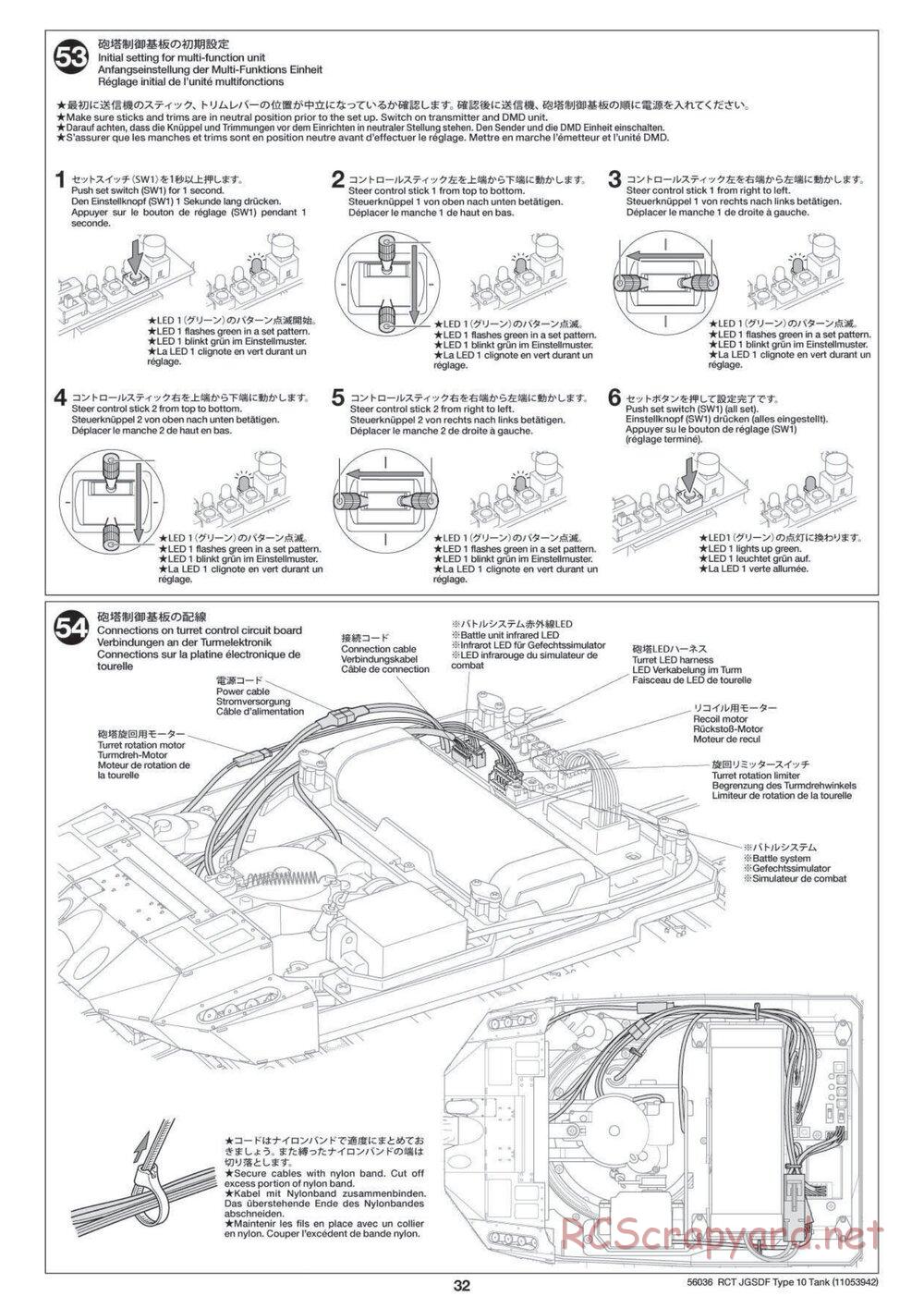 Tamiya - JGSDF Type 10 Tank - 1/16 Scale Chassis - Manual - Page 32