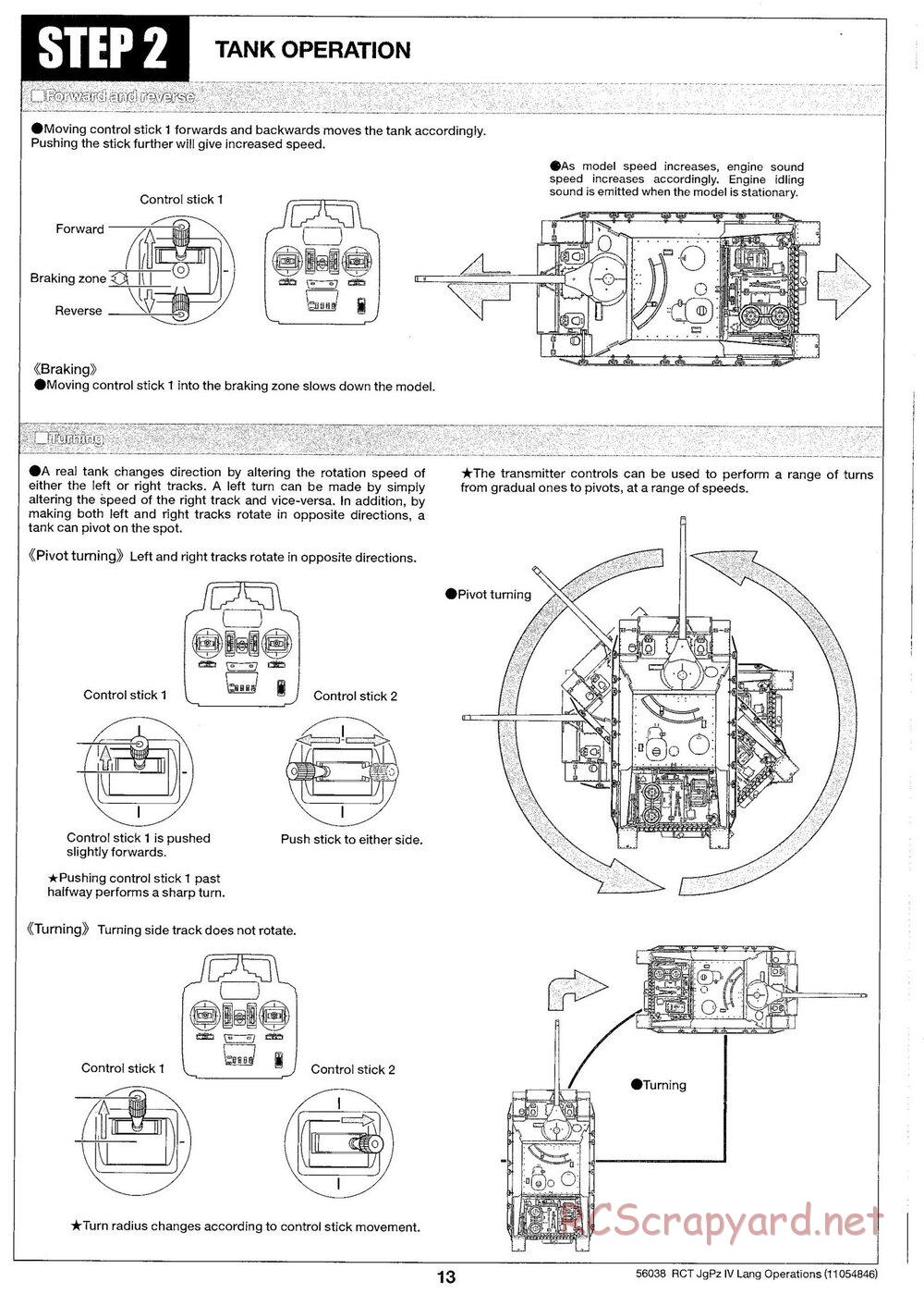Tamiya - Jagdpanzer IV/70(V) Lang - 1/16 Scale Chassis - Operation Manual - Page 4