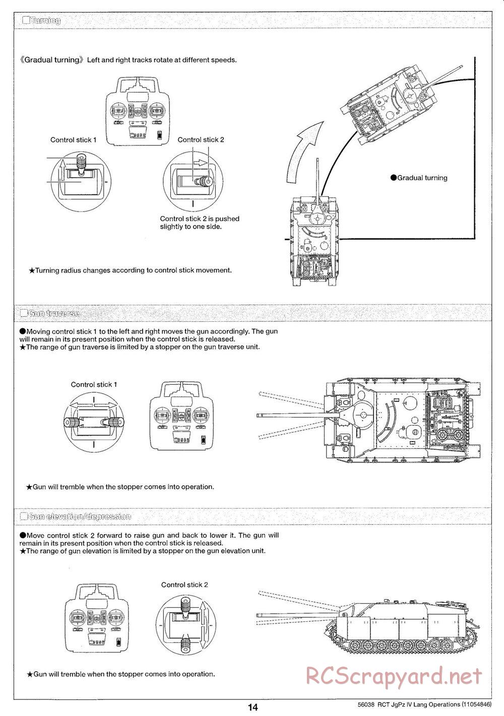 Tamiya - Jagdpanzer IV/70(V) Lang - 1/16 Scale Chassis - Operation Manual - Page 5