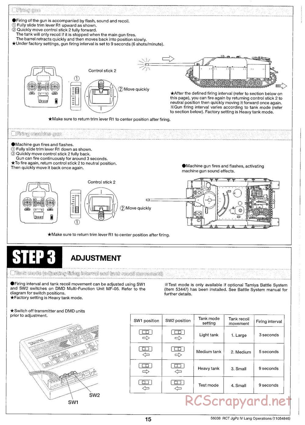 Tamiya - Jagdpanzer IV/70(V) Lang - 1/16 Scale Chassis - Operation Manual - Page 6