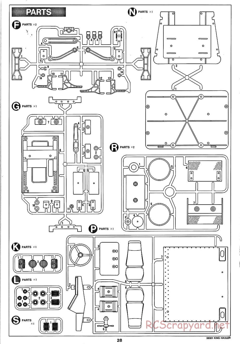 Tamiya - King Hauler - Manual - Page 28