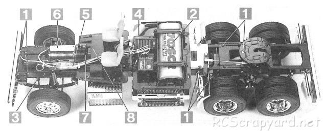 Tamiya - King Hauler Tractor Truck Chassis