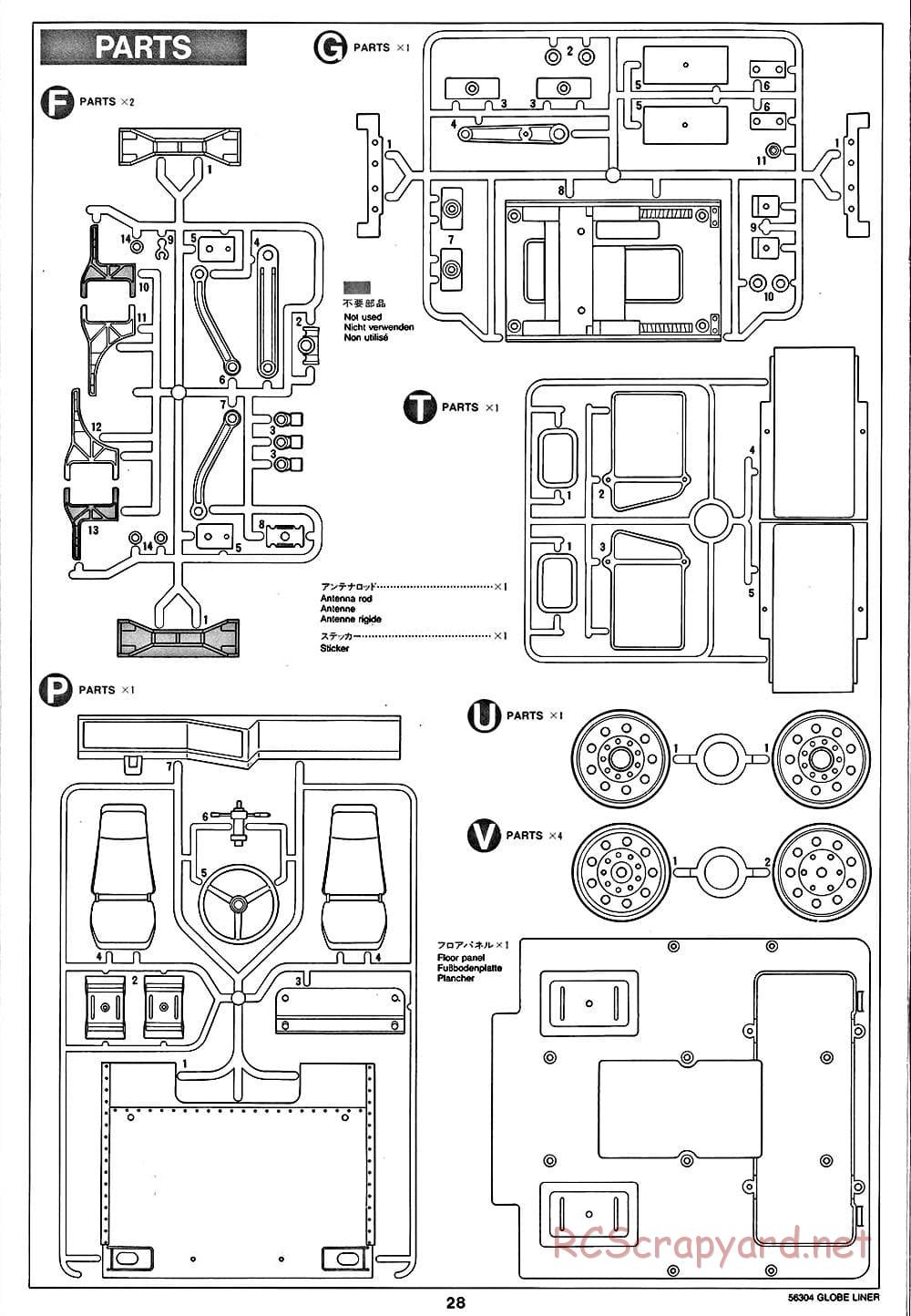 Tamiya - Globe Liner - Manual - Page 28