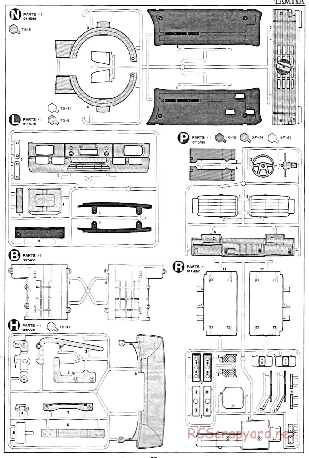 Tamiya - Mercedes-Benz 1850L Delivery Truck - Manual - Page 33