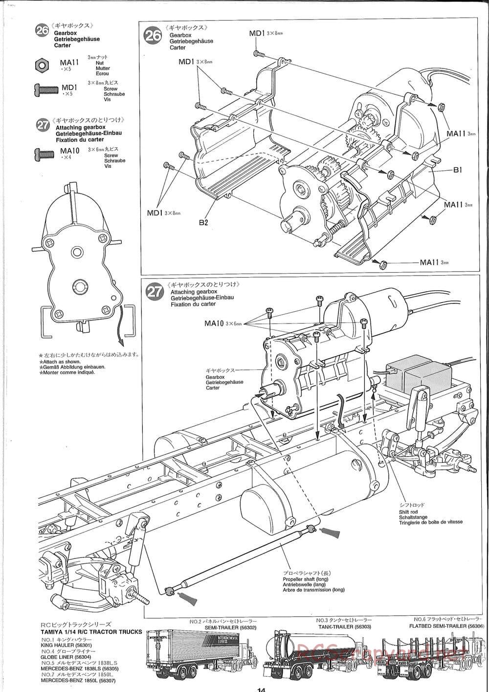 Tamiya - Ford Aeromax - Manual - Page 14