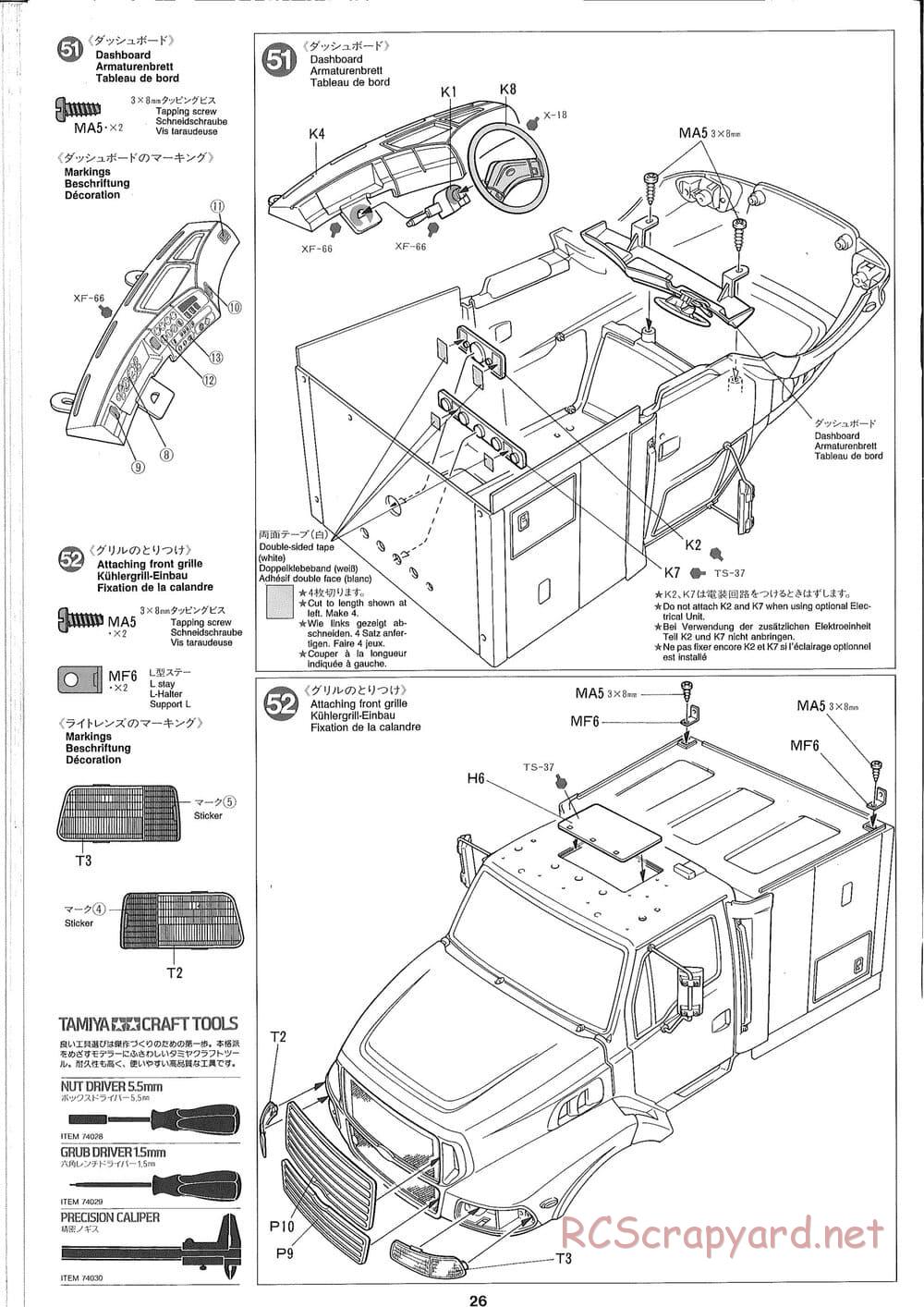 Tamiya - Ford Aeromax - Manual - Page 26