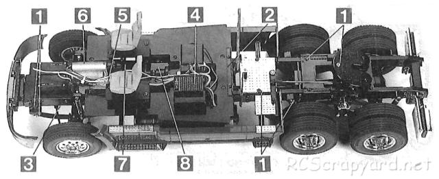 Tamiya - Ford Aeromax Tractor Truck Chassis