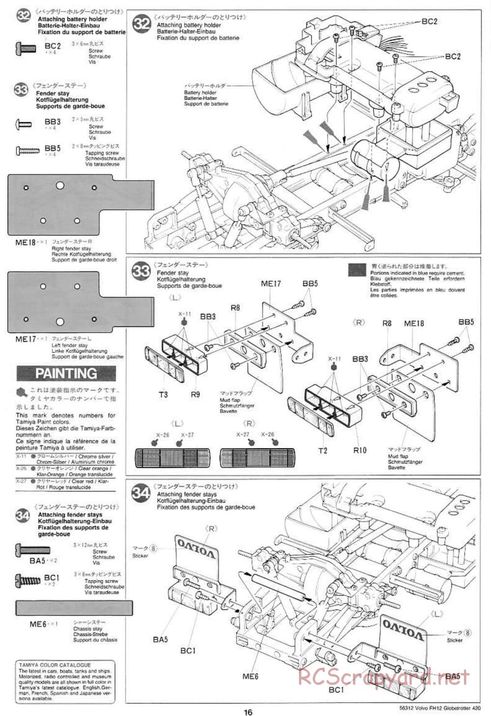 Tamiya - Volvo FH12 Globetrotter 420 - Manual - Page 16