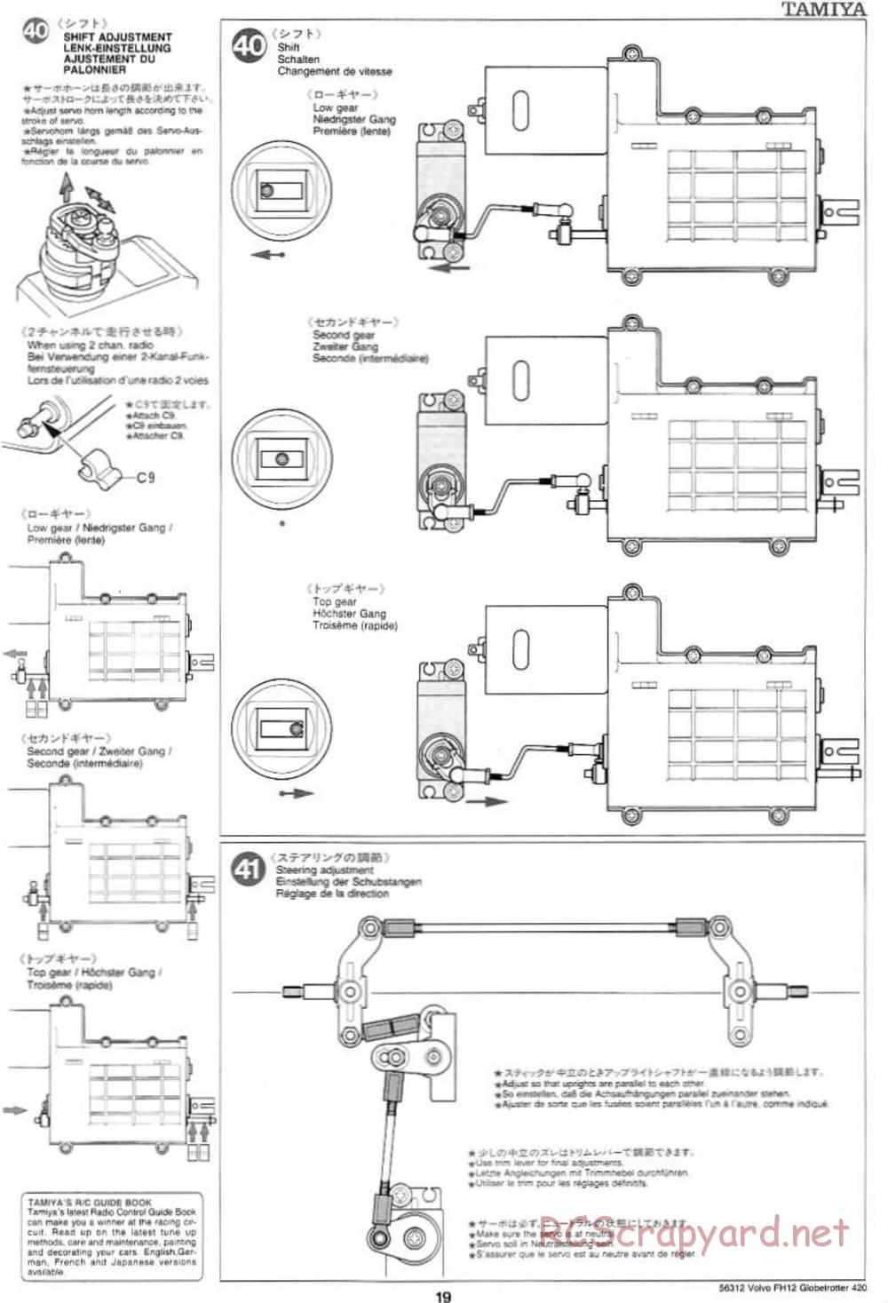 Tamiya - Volvo FH12 Globetrotter 420 - Manual - Page 19