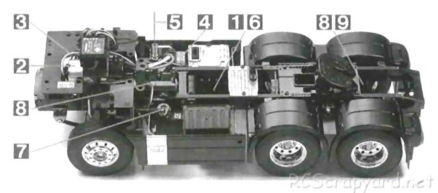 Tamiya - MAN TGX 26.540 6x4 XLX Tractor Truck Chassis