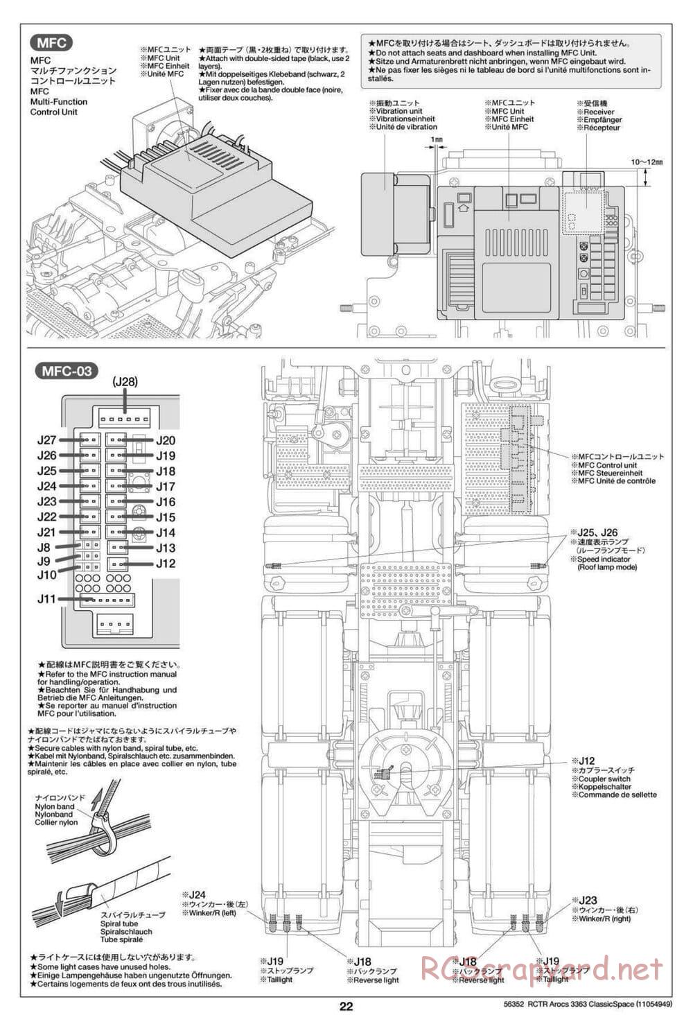 Tamiya - Mercedes-Benz Arocs 3363 6x4 ClassicSpace - Manual - Page 22