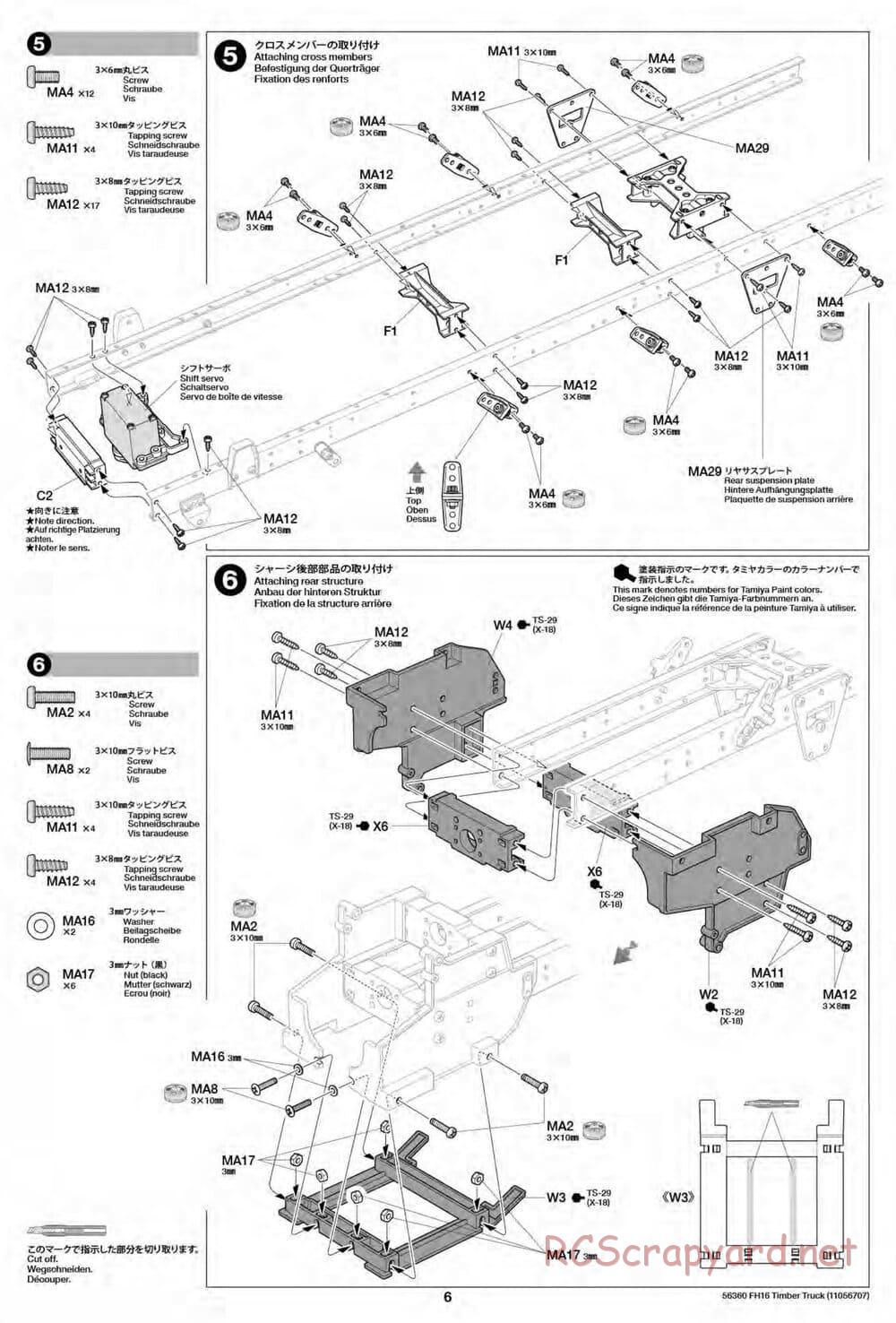 Tamiya - Volvo FH16 Globetrotter 750 6x4 Timber Truck - Manual - Page 6