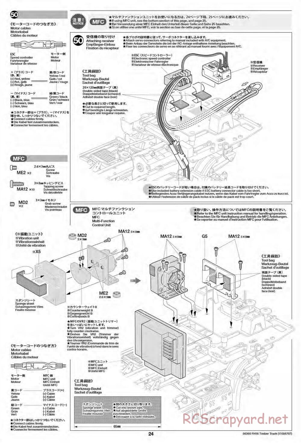 Tamiya - Volvo FH16 Globetrotter 750 6x4 Timber Truck - Manual - Page 24