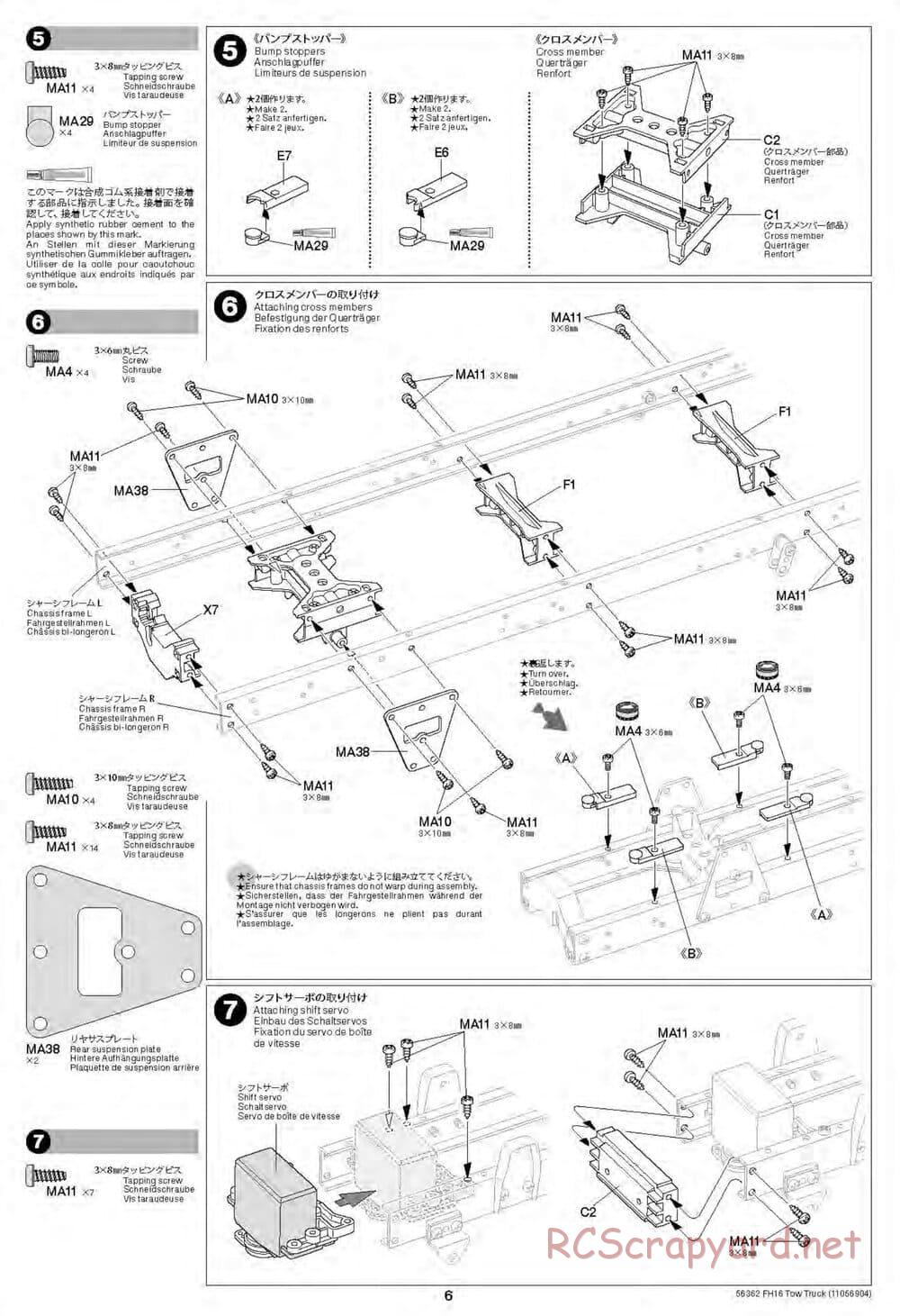 Tamiya - Volvo FH16 Globetrotter 750 8x4 Tow Truck - Manual - Page 6