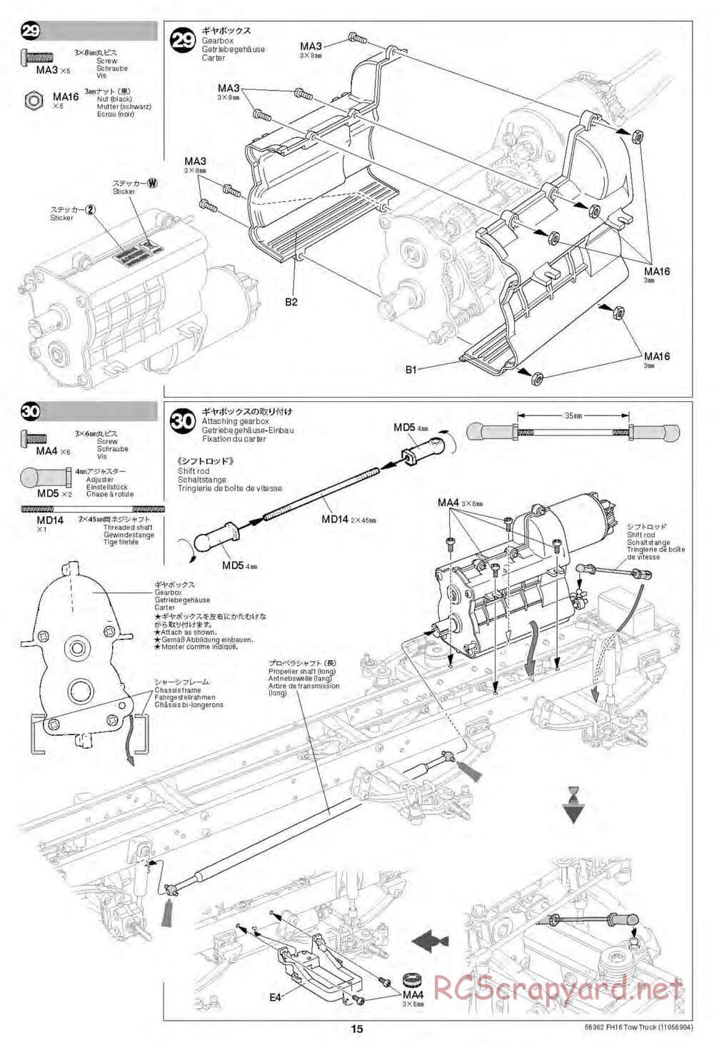 Tamiya - Volvo FH16 Globetrotter 750 8x4 Tow Truck - Manual - Page 15