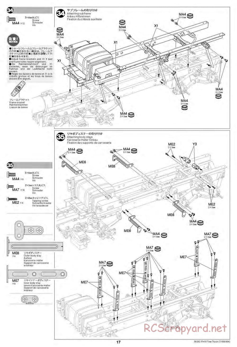 Tamiya - Volvo FH16 Globetrotter 750 8x4 Tow Truck - Manual - Page 17