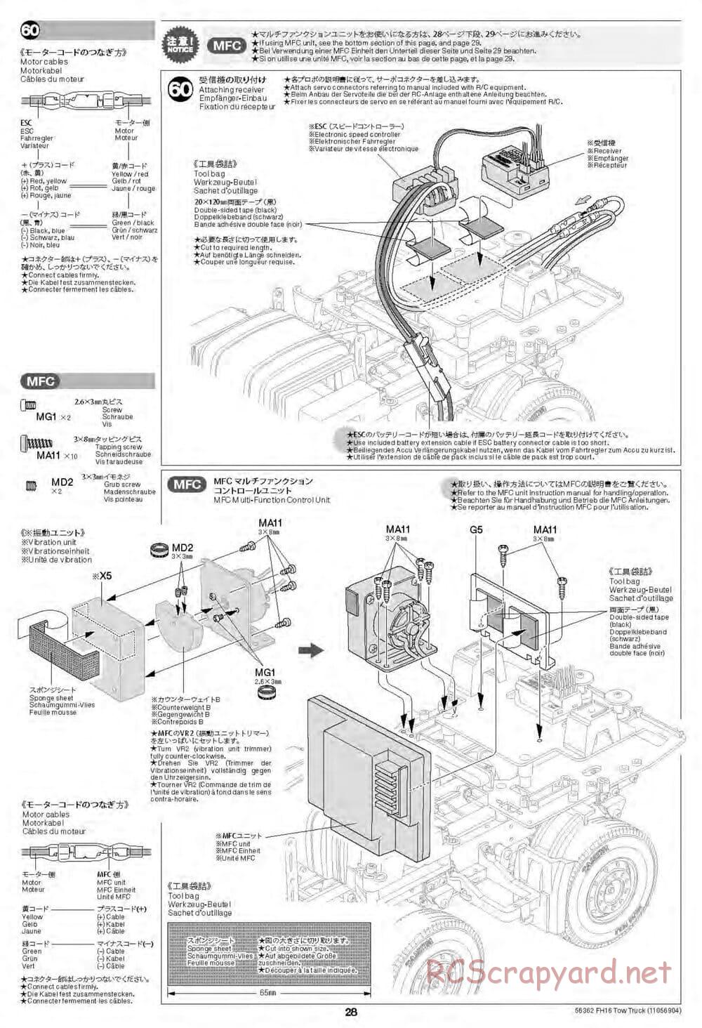 Tamiya - Volvo FH16 Globetrotter 750 8x4 Tow Truck - Manual - Page 28