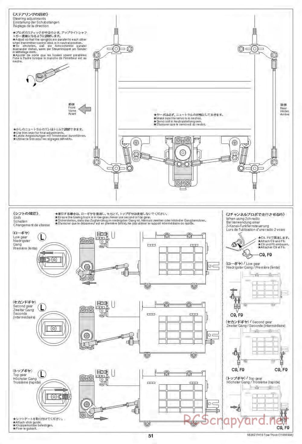 Tamiya - Volvo FH16 Globetrotter 750 8x4 Tow Truck - Manual - Page 51